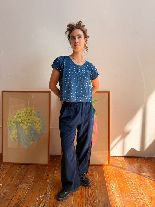 Parton Indigo & black Pants