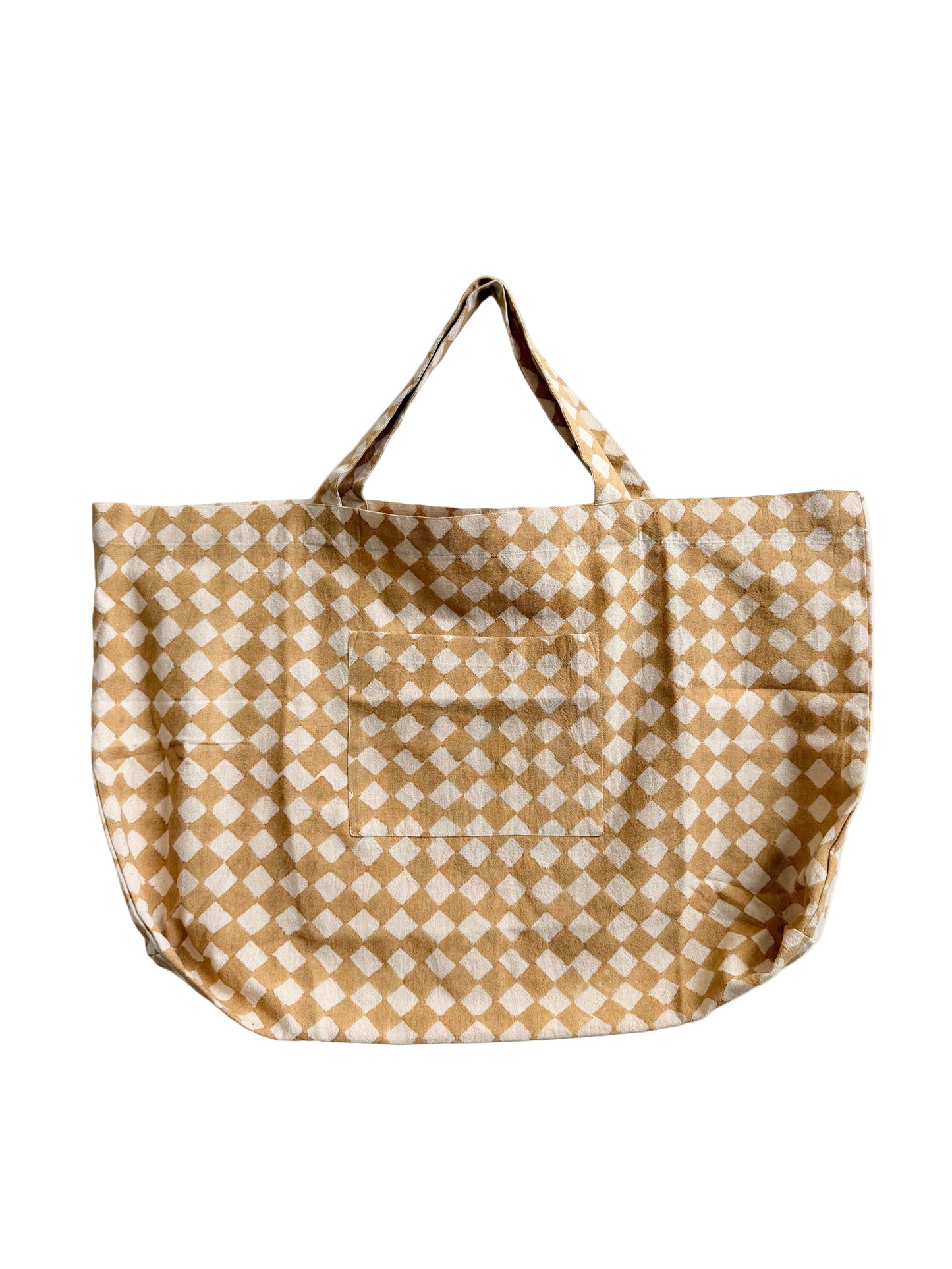 Weekend Tote Bag - Camel Losange