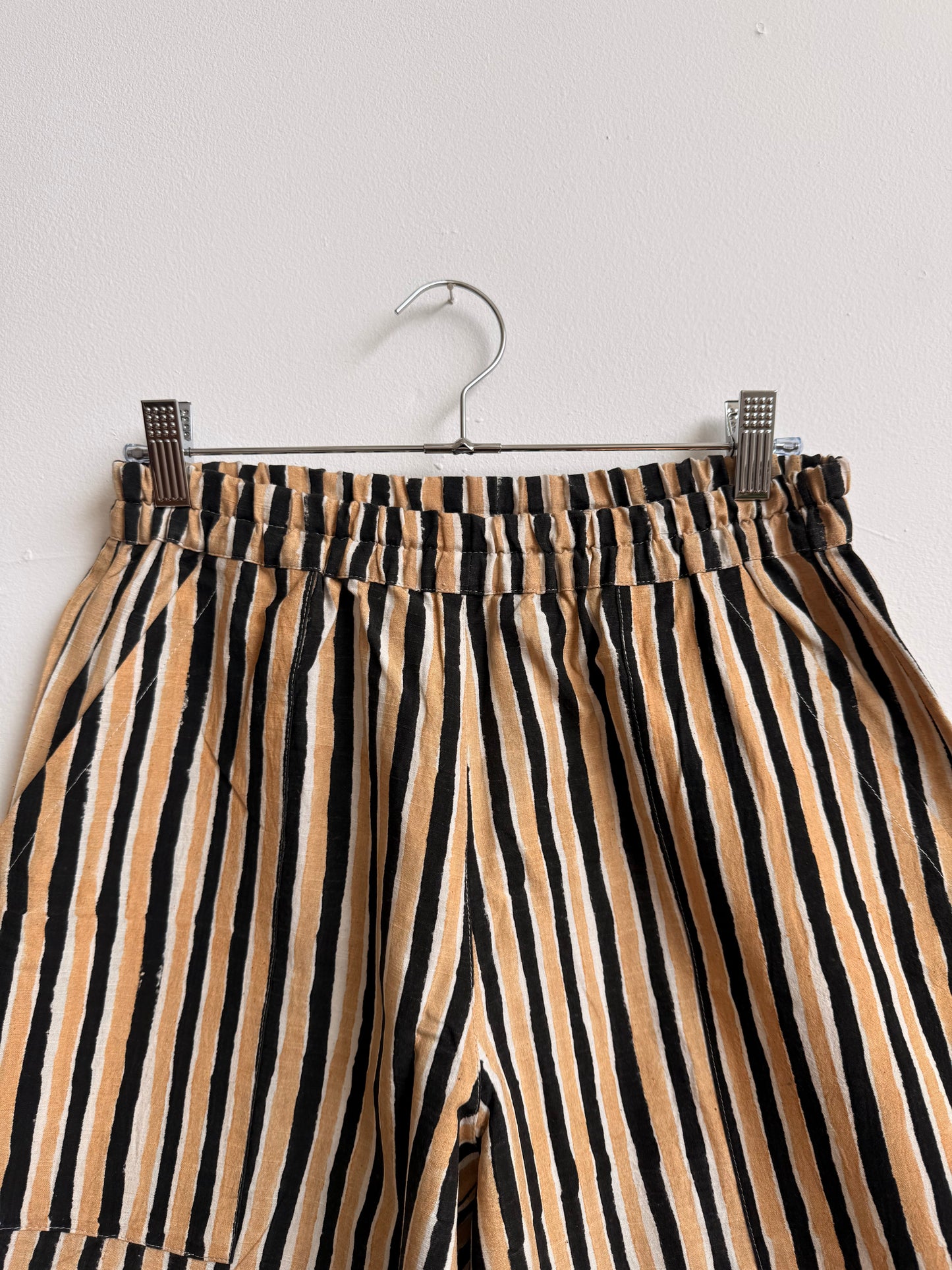 Omar Black and Camel Stripes Pants