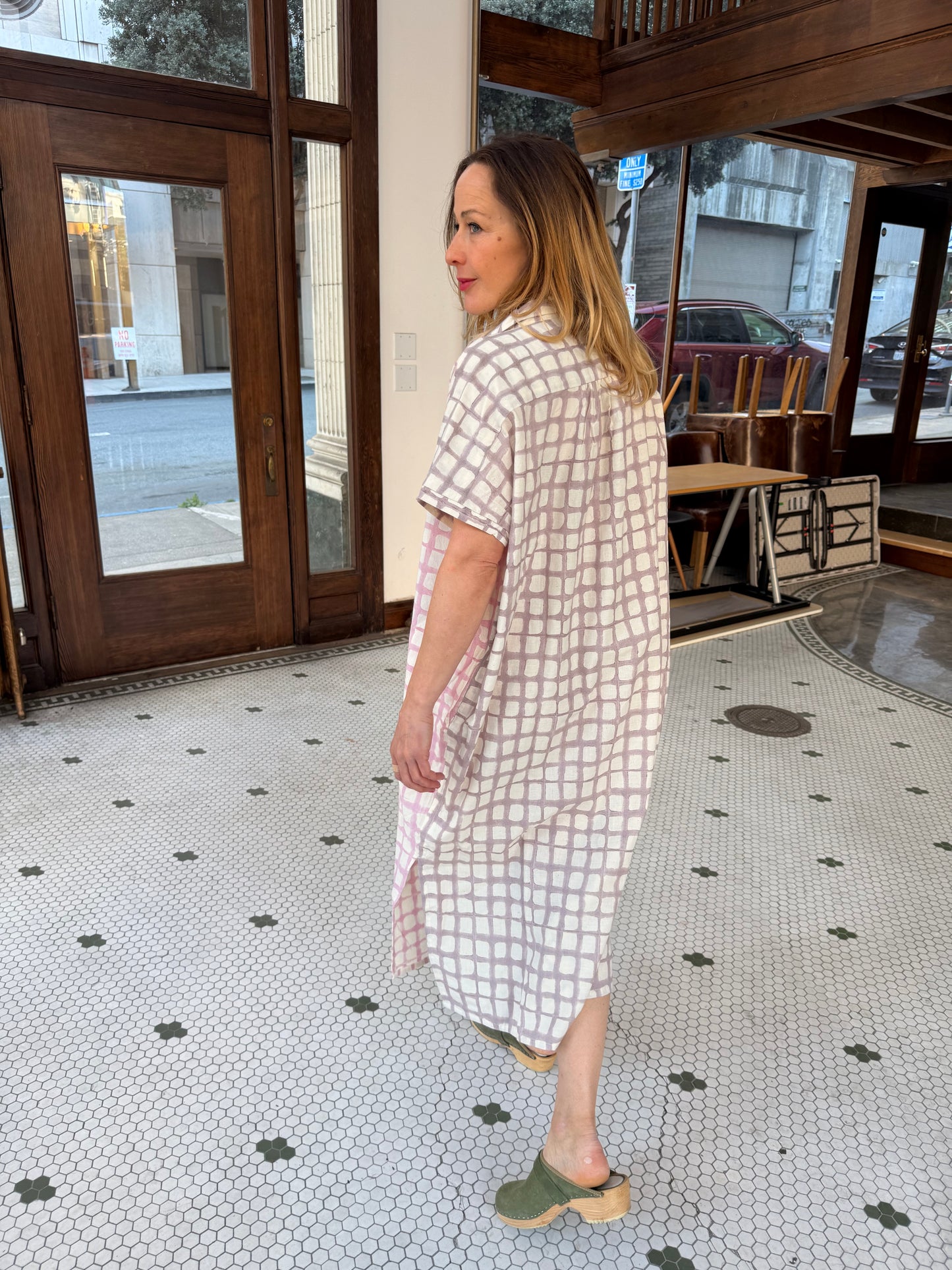 Elise Night Blue and Pink