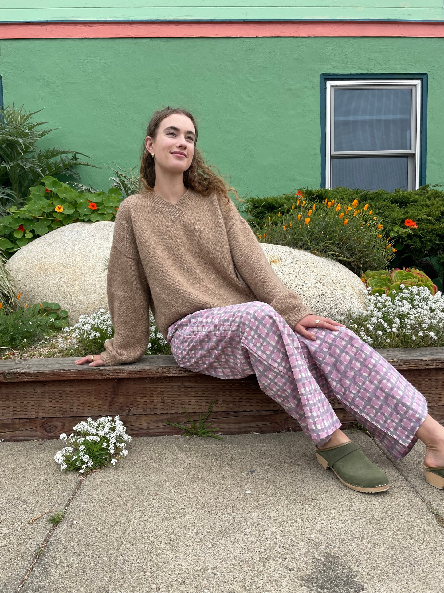 Hand-loomed Camel Félix Sweater, Undyed Alpaca