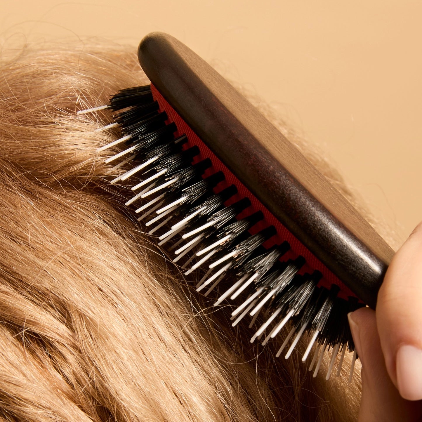 Large French Pneumatic Brush with Wild Boar and nylon pins