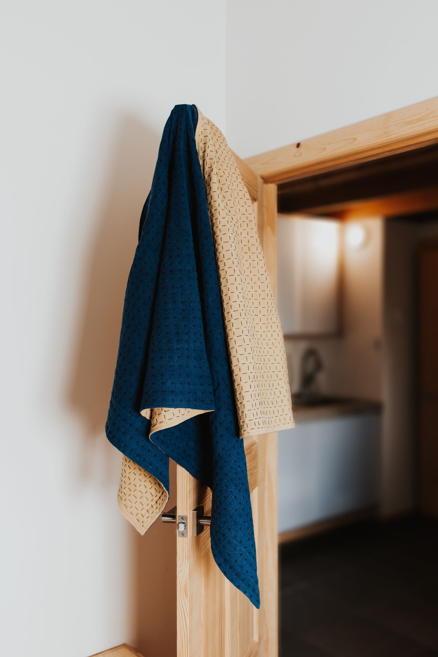 Throw Indigo & Mustard
