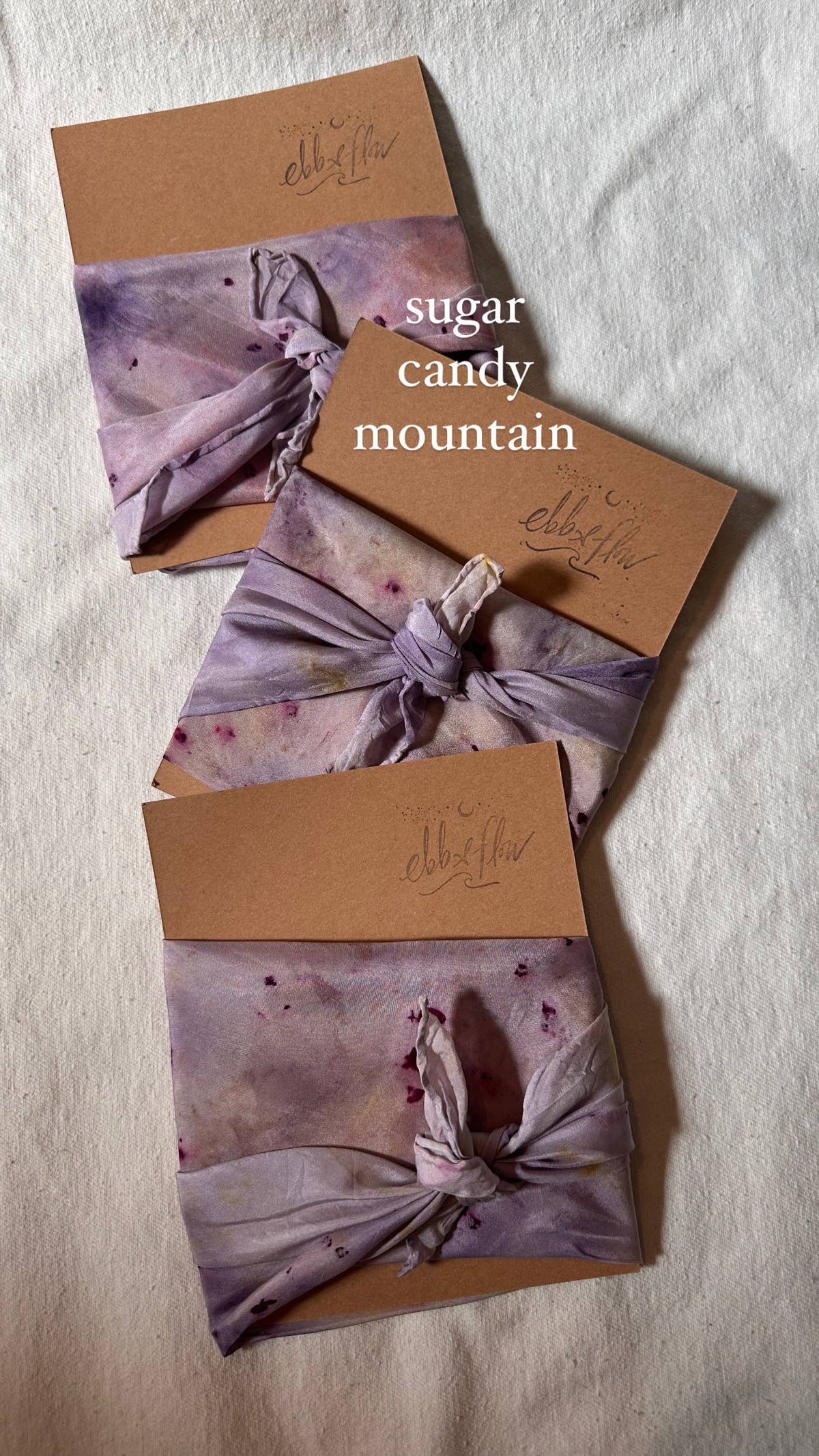 Plant Dyed Silk Scarf: Lavender