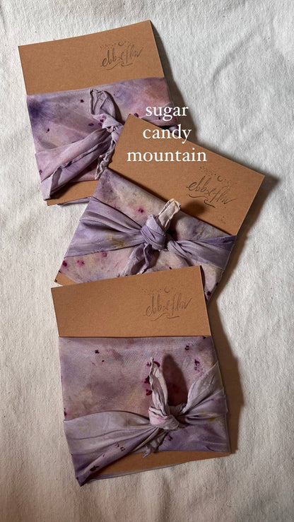 Plant Dyed Silk Scarf: Lavender