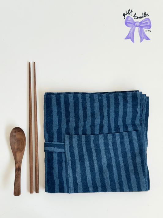 GIft Bundle: Apron and Ramen Utensils