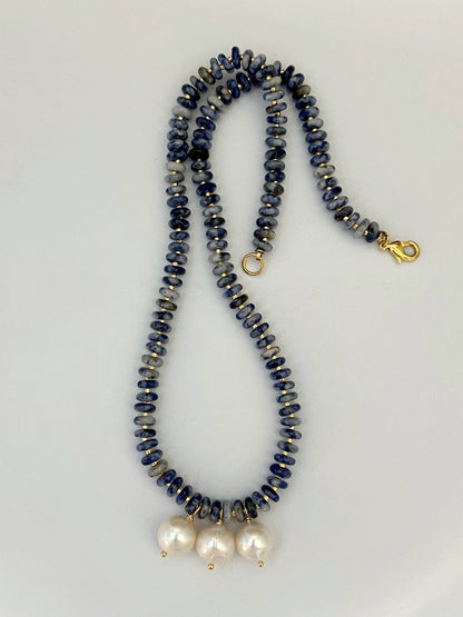 Madeleine Necklace: Sodalite
