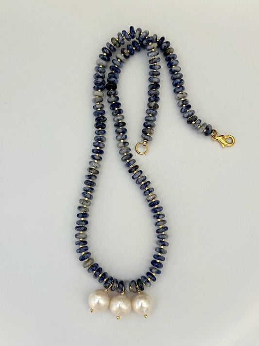 Madeleine Necklace: Sodalite
