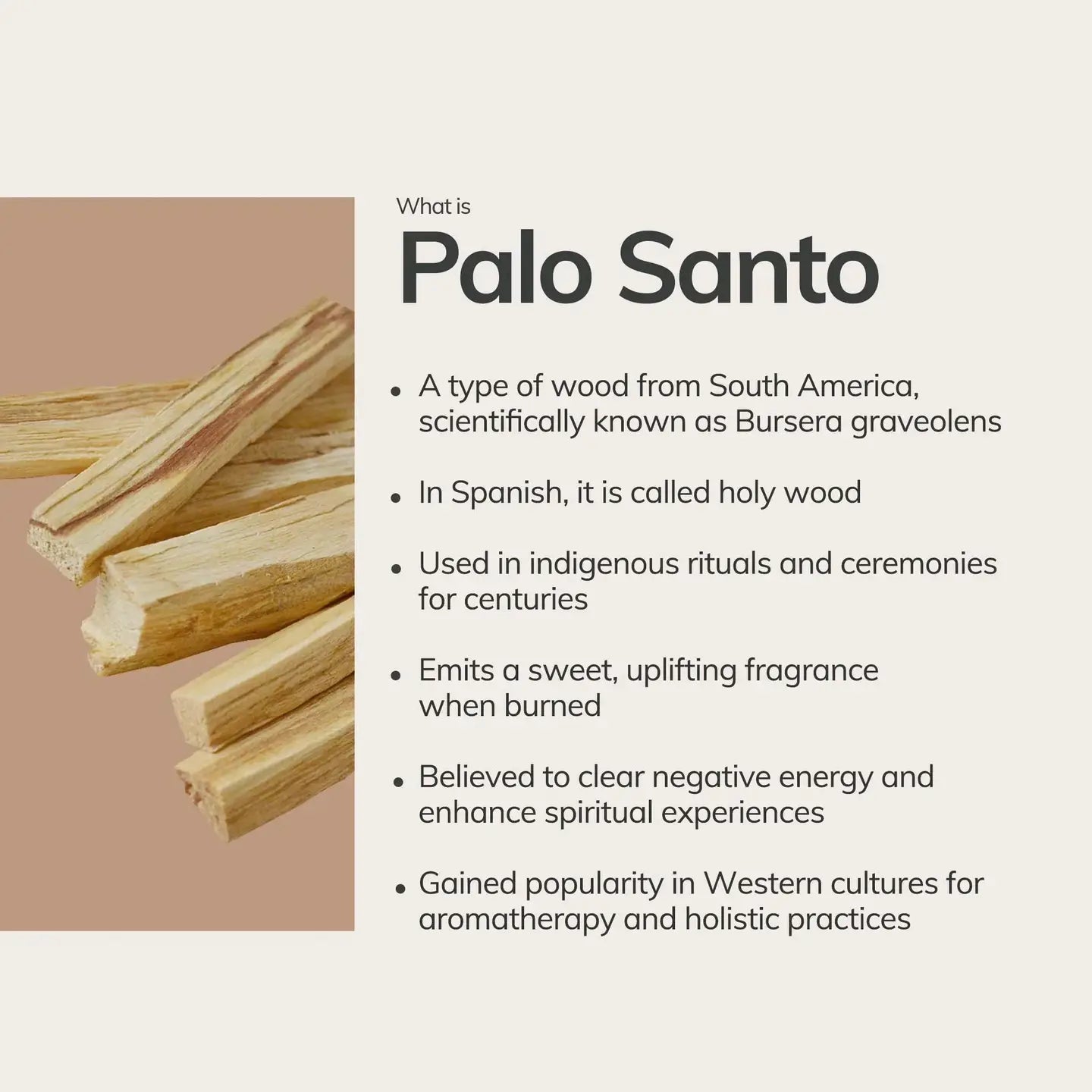 Peruvian Palo Santo Sticks (6 Pieces)