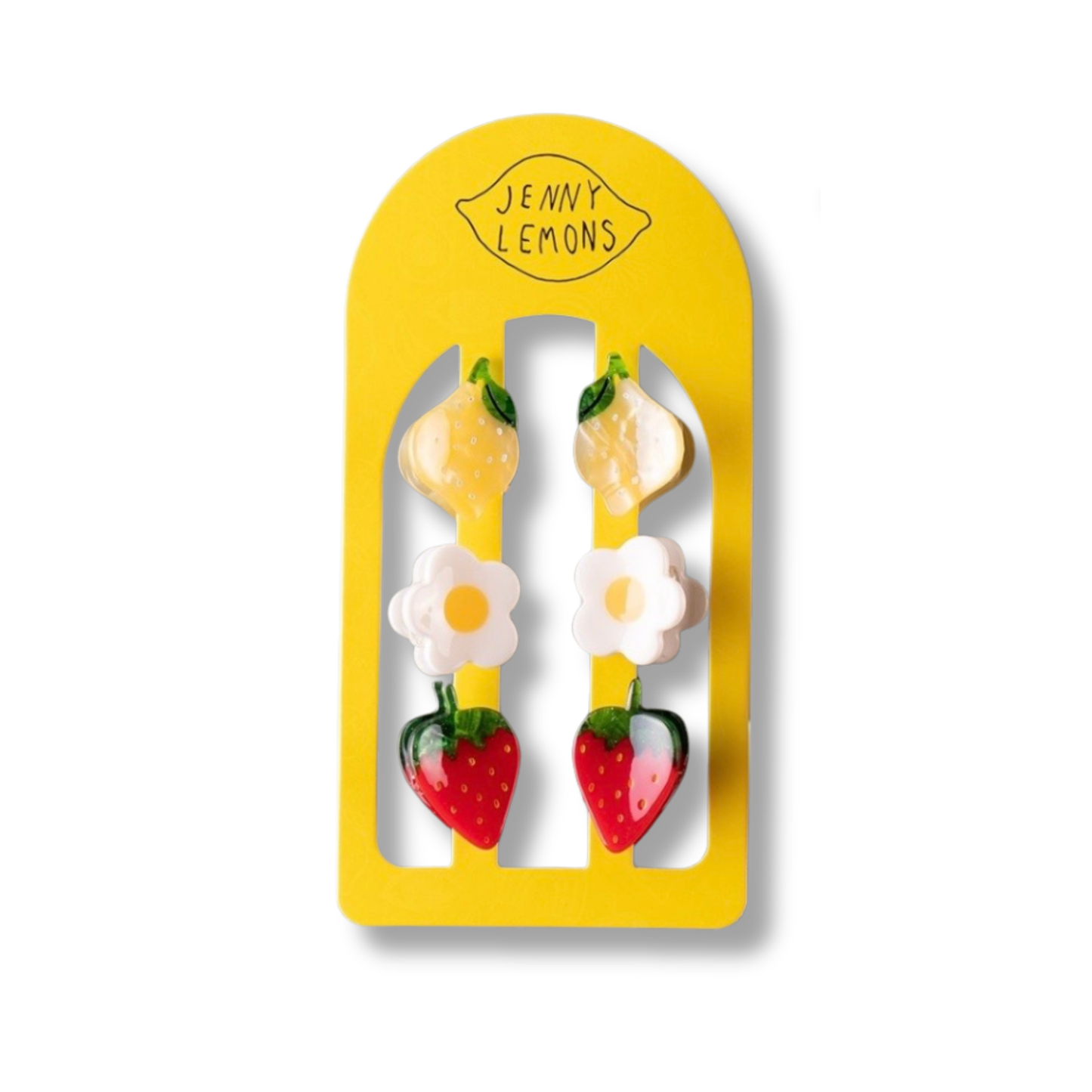 Micro Fruit and Flowers Hair Claw Clip Set