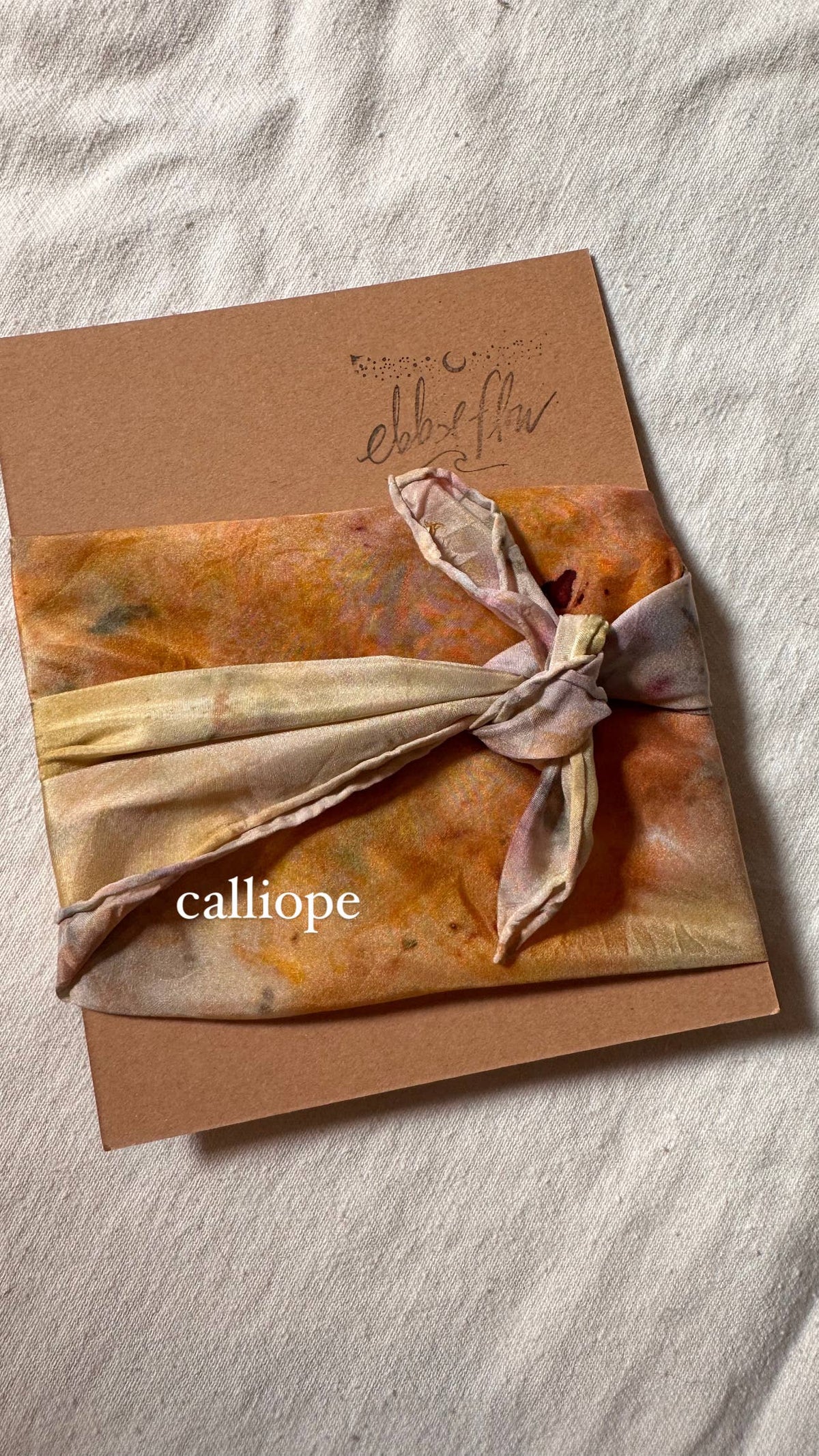 Plant Dyed Silk Scarf: Calliope