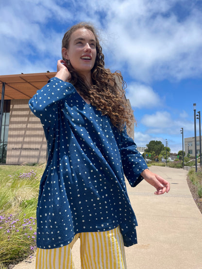 Indigo & Dots Dress/Tunic