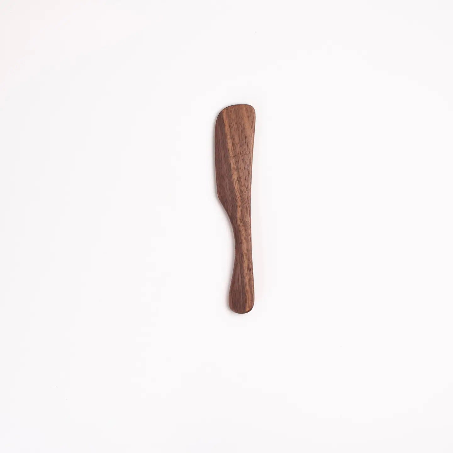 6’’ Walnut Wood Rounded Spreader - Handmade Serving Utensil