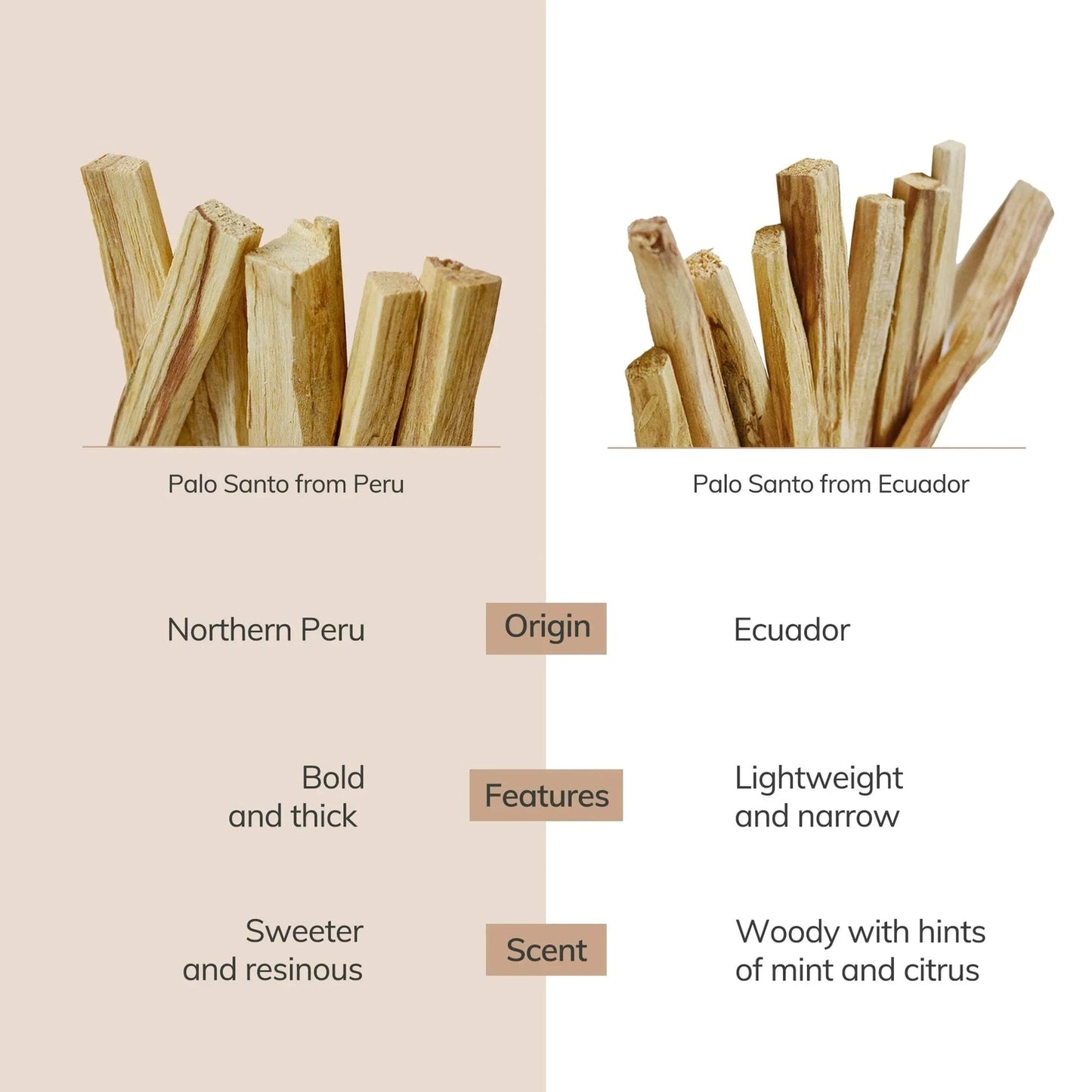 Peruvian Palo Santo Sticks (6 Pieces)