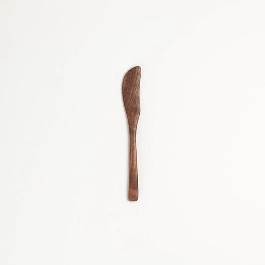 6’’ Walnut Wood Spear Spreader - Handmade Serving Utensil