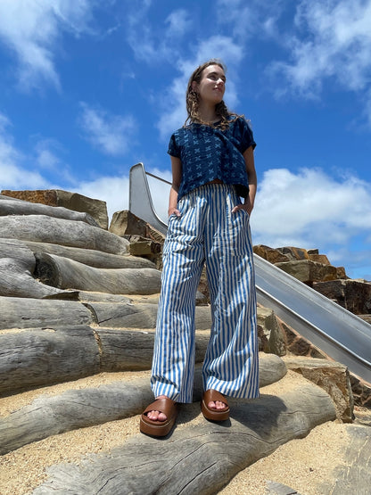 Zélia Top Indigo Cross