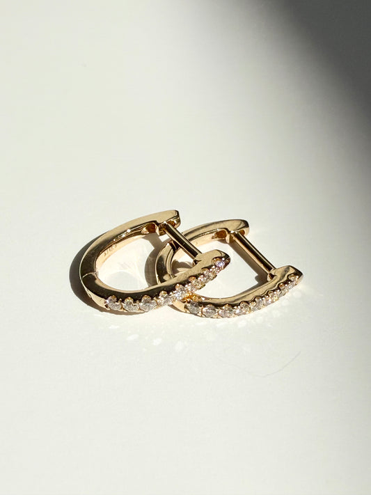 Medium Diamond Hoops