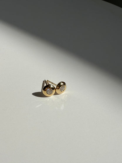 The Diamond Stud - 14K Gold