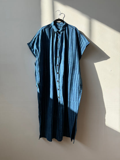 Elise Indigo Stripes