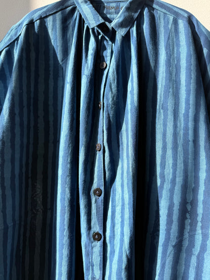 Elise Indigo Stripes