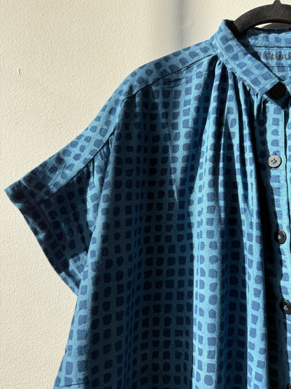 Elise Indigo Check
