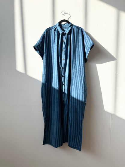Elise Indigo Stripes