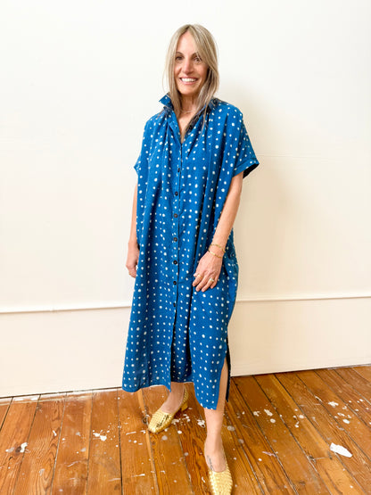 Elise Two Indigo Dots