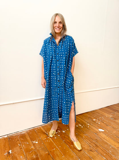 Elise Two Indigo Dots