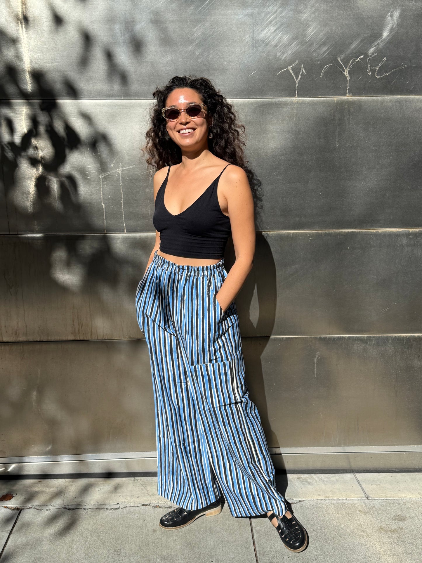 Omar Black and Blue Stripes