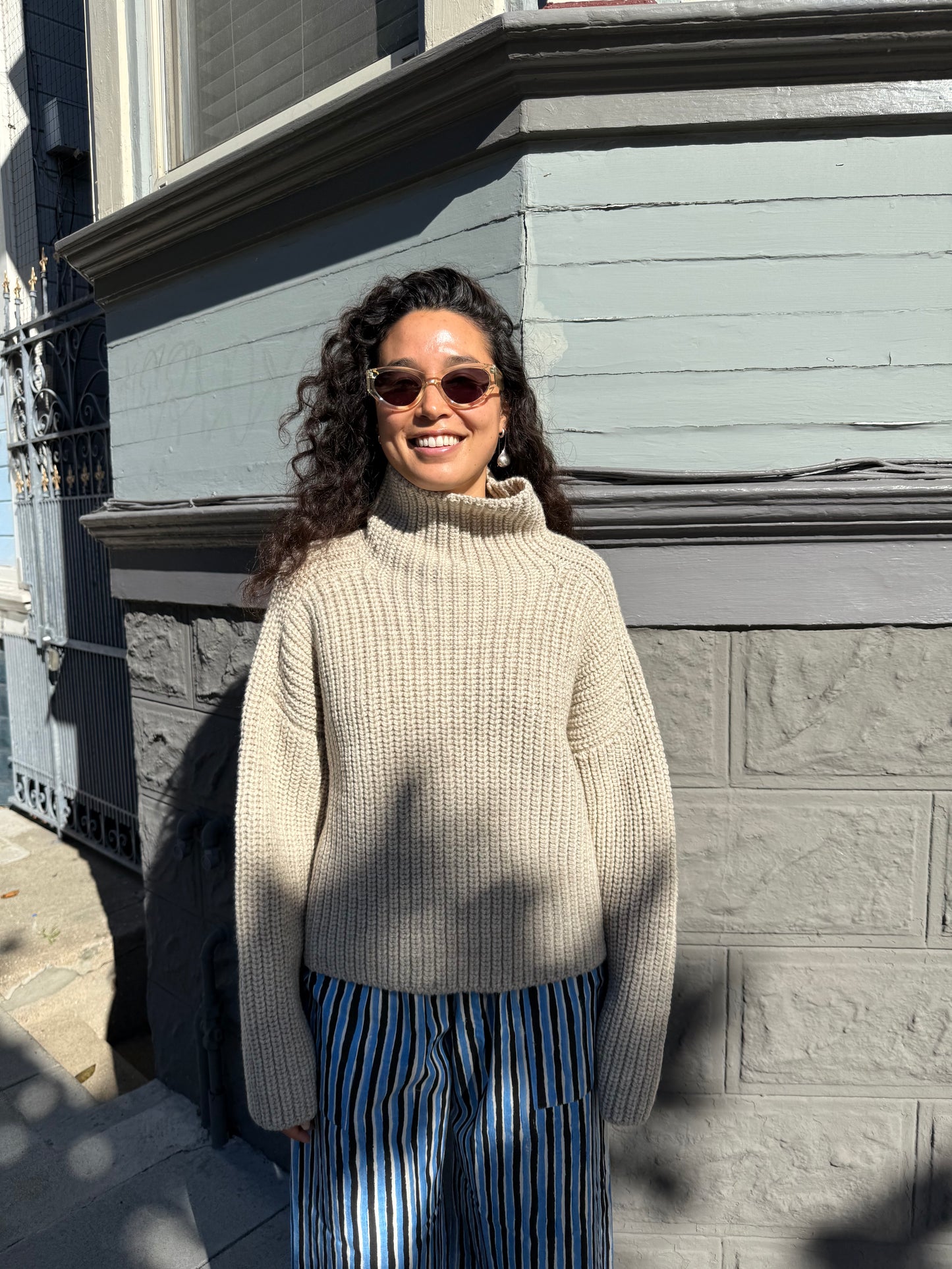 Bruno Highland Wool Sweater - Beige