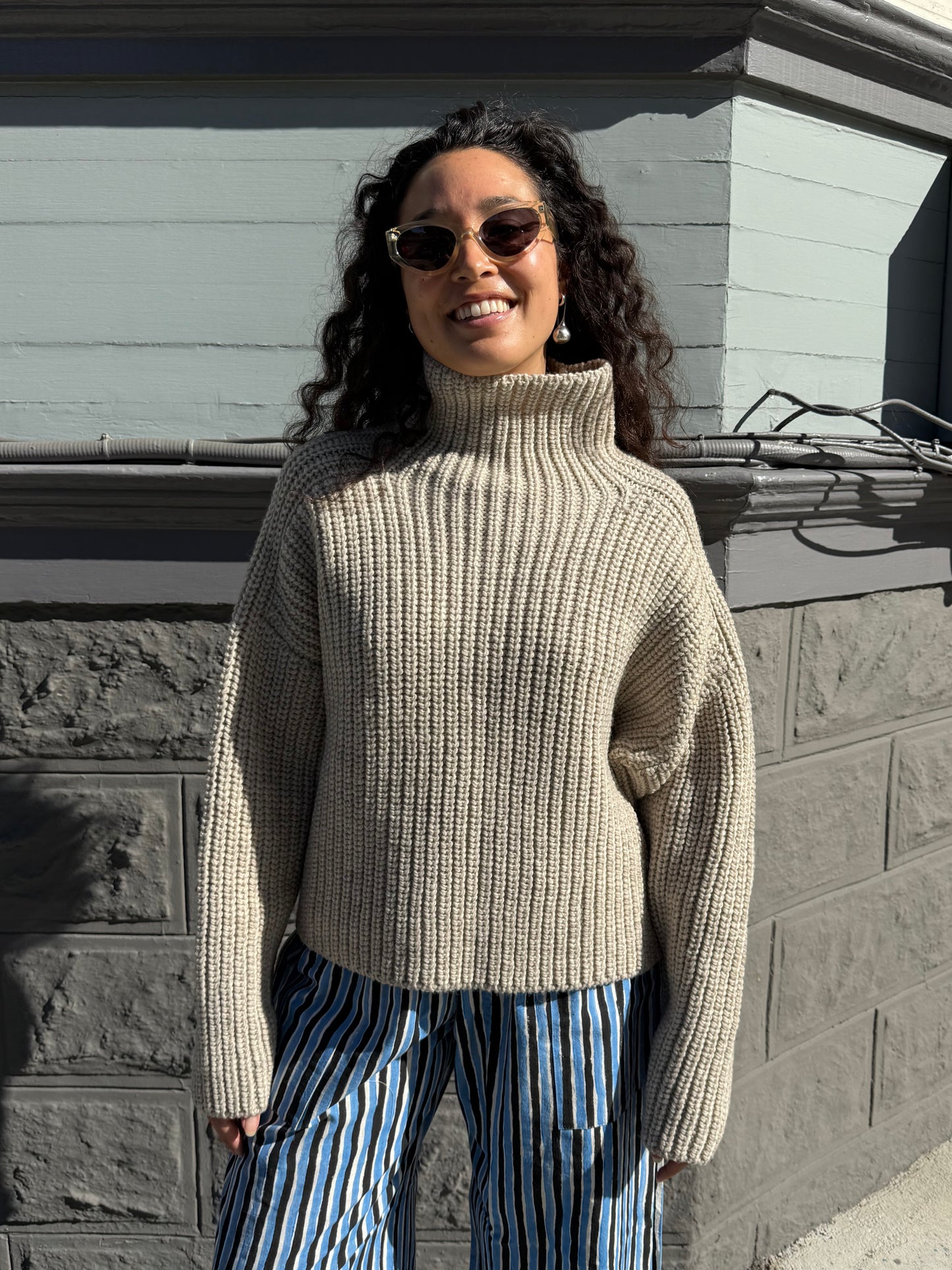 Bruno Highland Wool Sweater - Beige