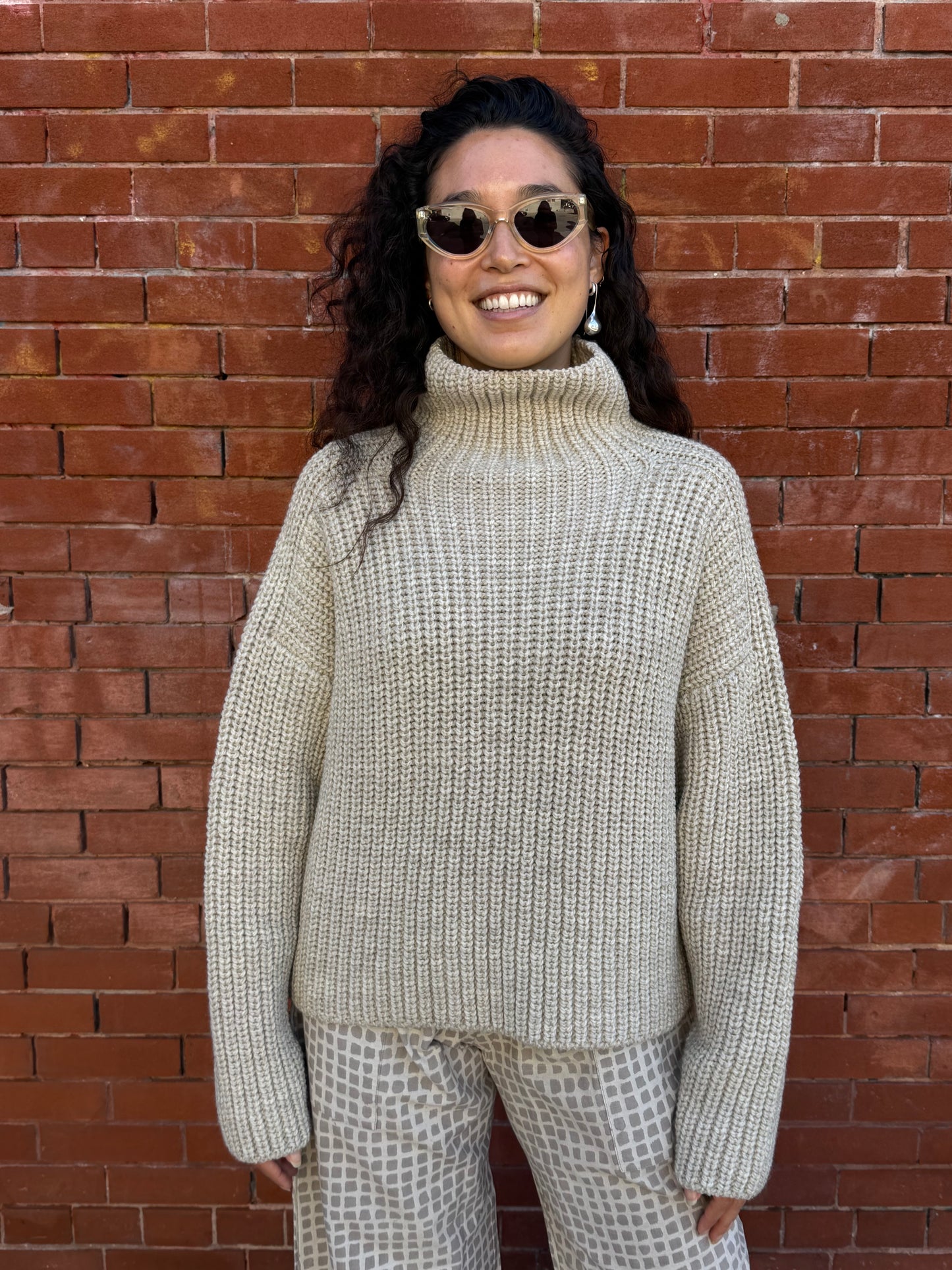 Bruno Highland Wool Sweater - Beige