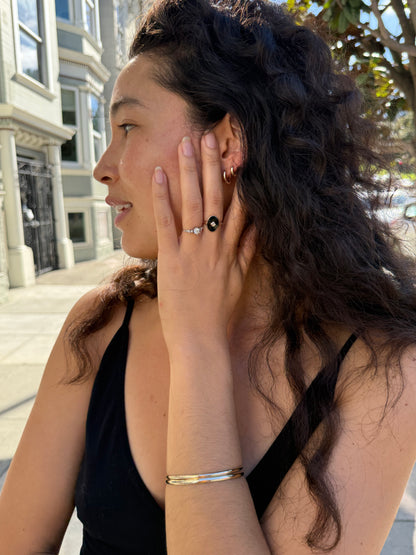 Petit Dome Bangle 2.5 - The Celebration - 14K Gold
