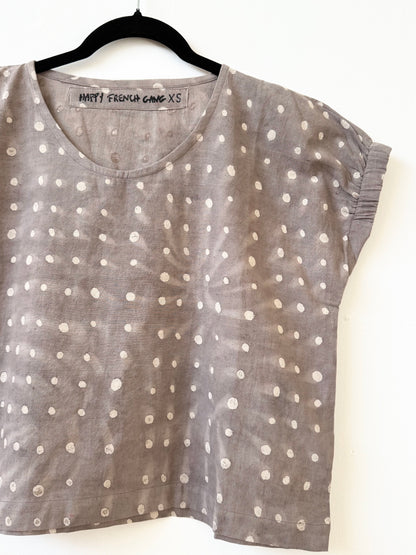 Zelia Grey Dots - Natural Variation