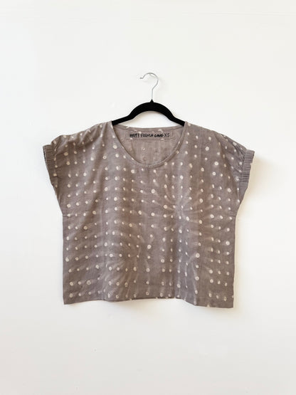 Zelia Grey Dots - Natural Variation