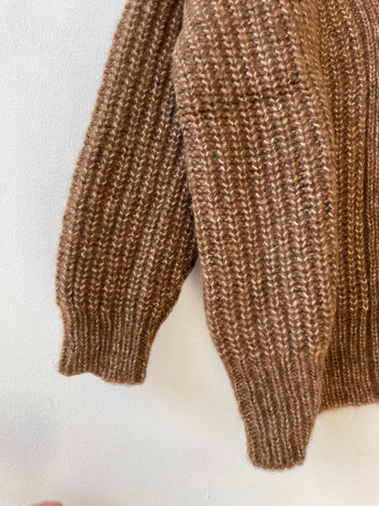 Caramel Gaston Cardigan, Undyed Aplaca
