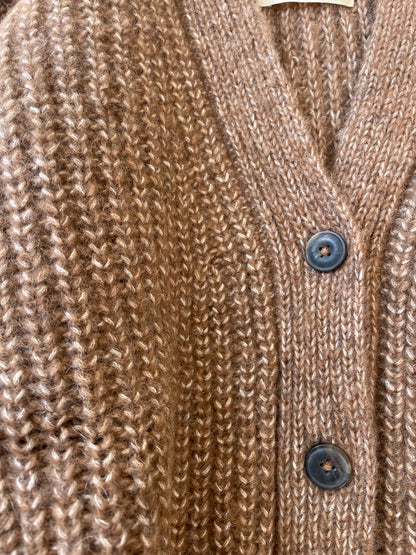 Caramel Gaston Cardigan, Undyed Aplaca