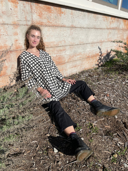 Dress / Tunic Black Check