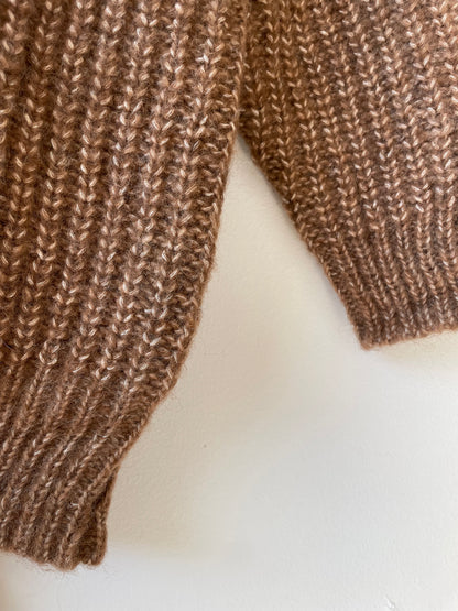 Caramel Gaston Cardigan, Undyed Aplaca