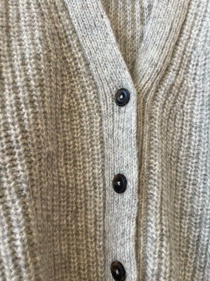 Silver Gaston Cardigan, Undyed Alpaca