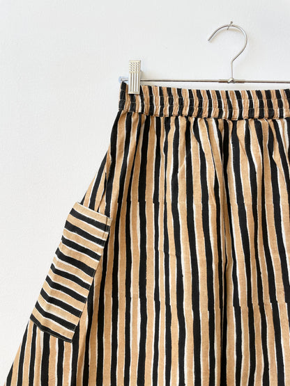 Tilda Skirt Black & Camel