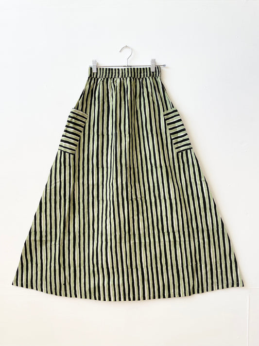 Tilda Skirt Black & Green (XS-XXL)