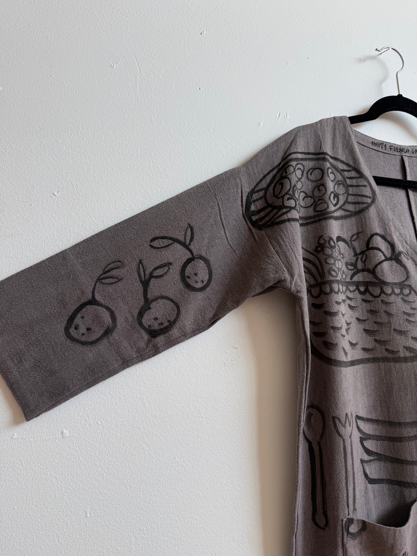 #102 Hand-painted Jumpsuit M/L - Le dîner