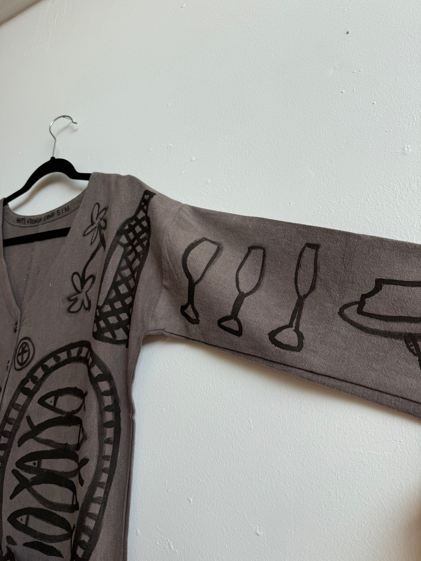 #103 Hand-painted Jumpsuit S/M - Le repas