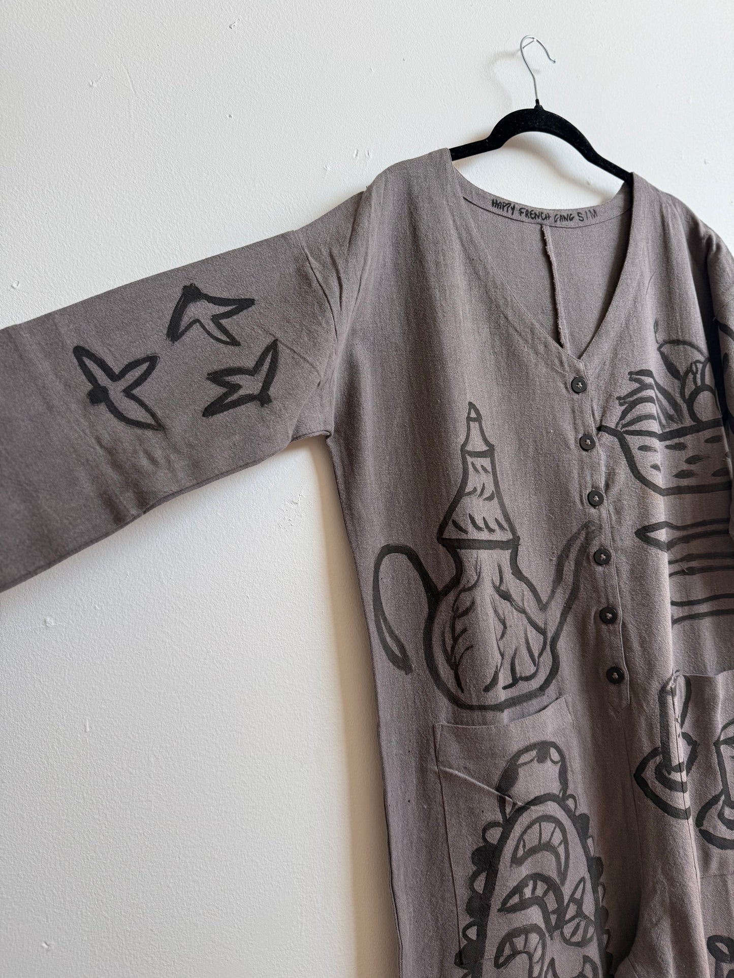 #105 Hand-painted Jumpsuit S/M - Le goûter