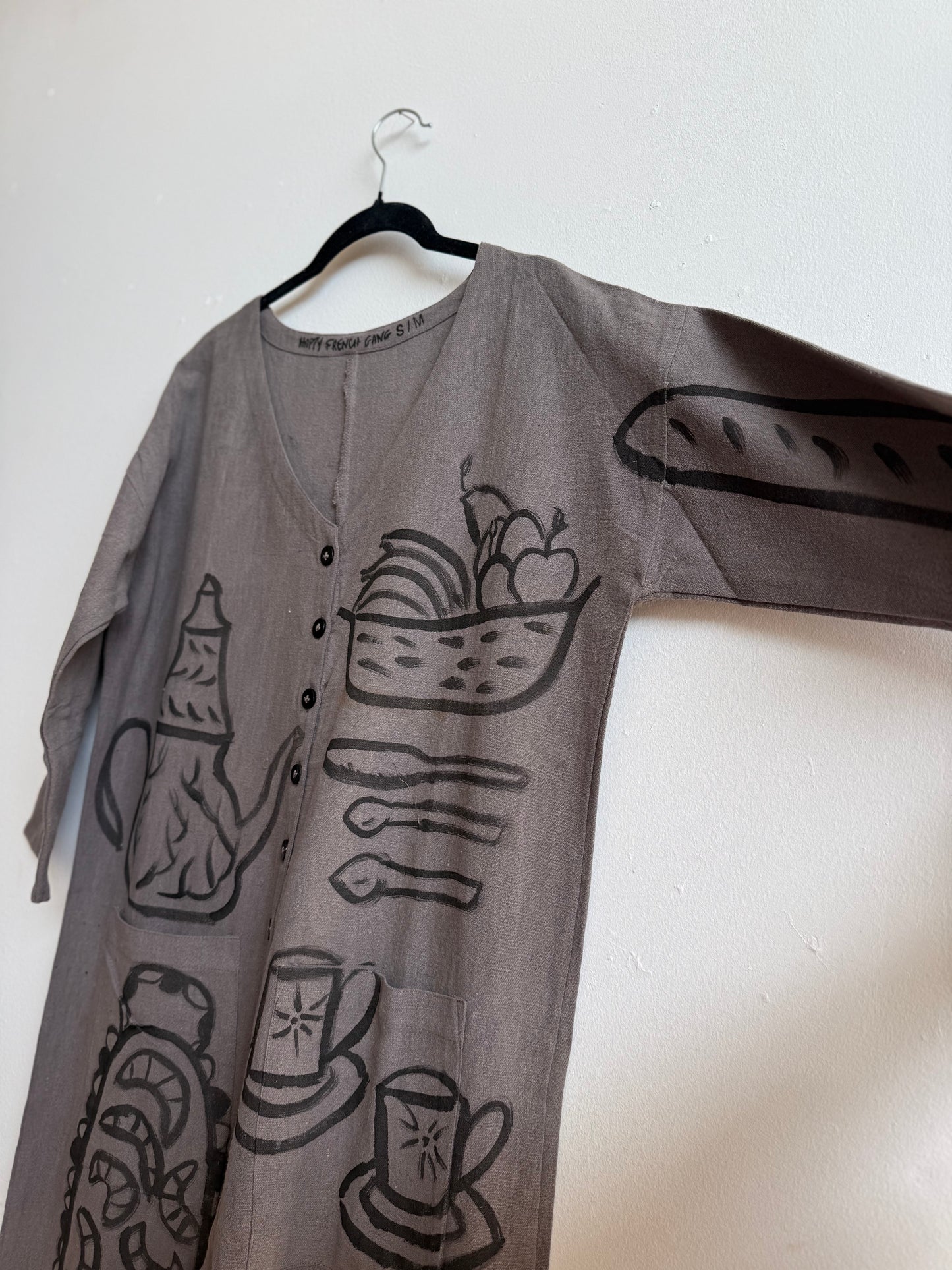 #105 Hand-painted Jumpsuit S/M - Le goûter