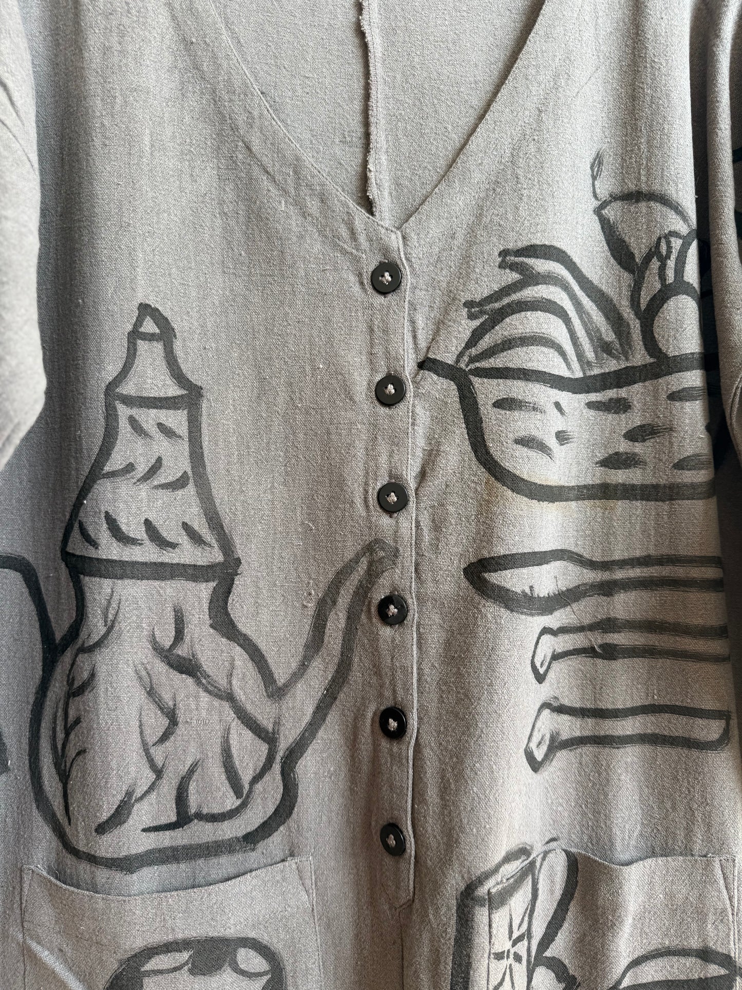 #105 Hand-painted Jumpsuit S/M - Le goûter