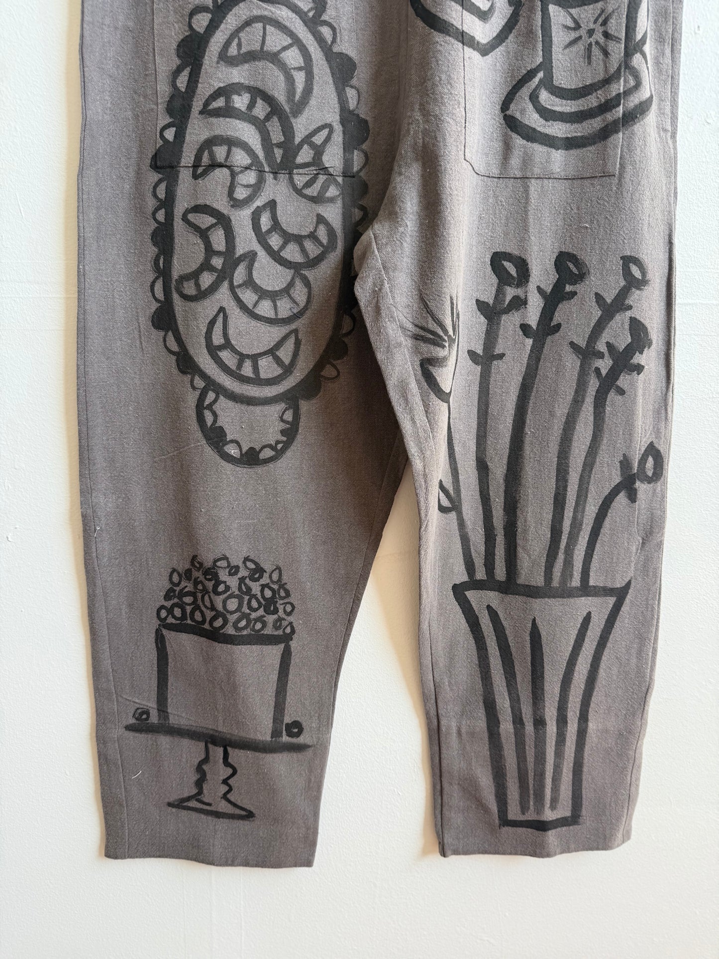 #105 Hand-painted Jumpsuit S/M - Le goûter