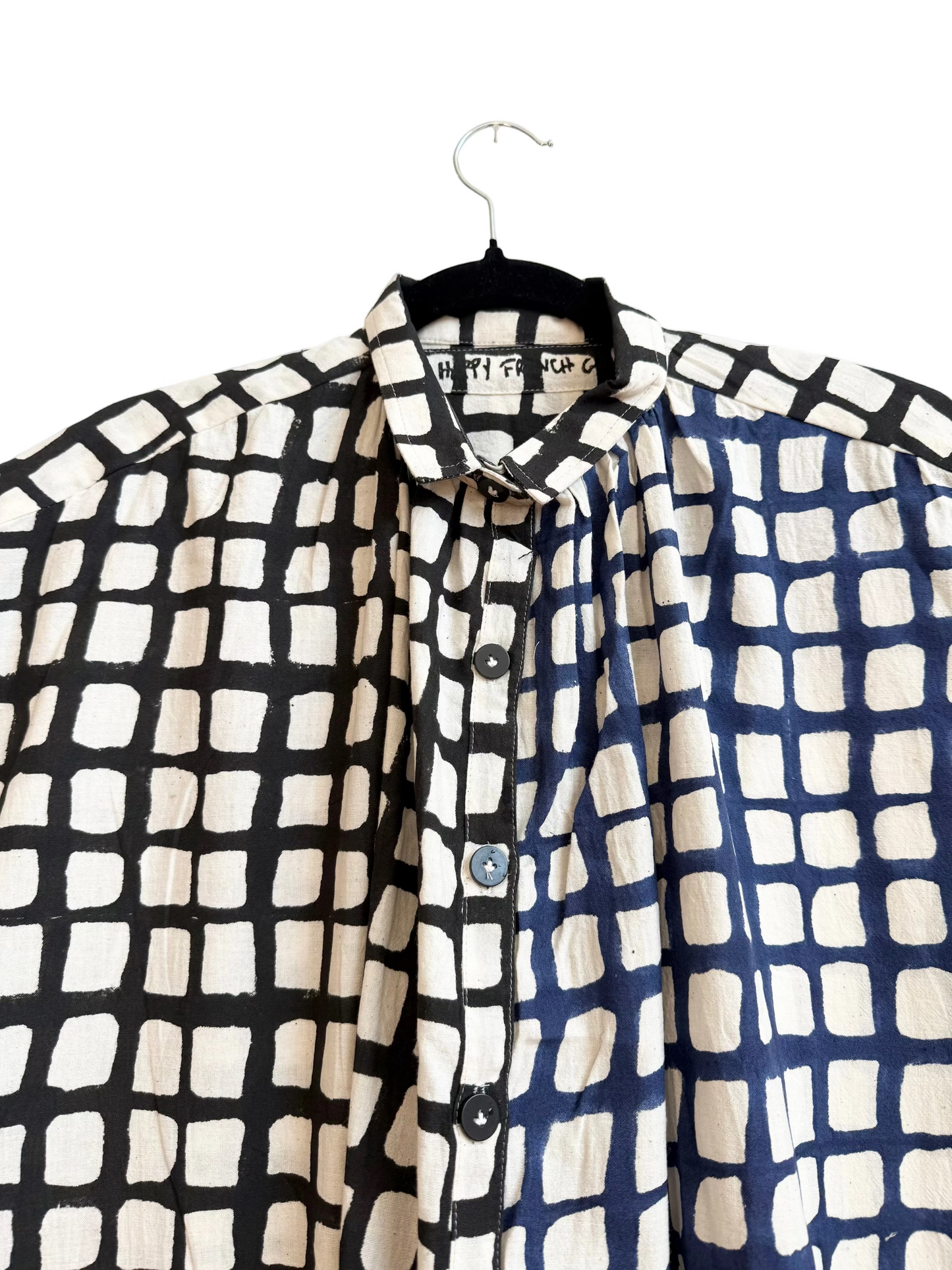 Elise Grid Black and Blue