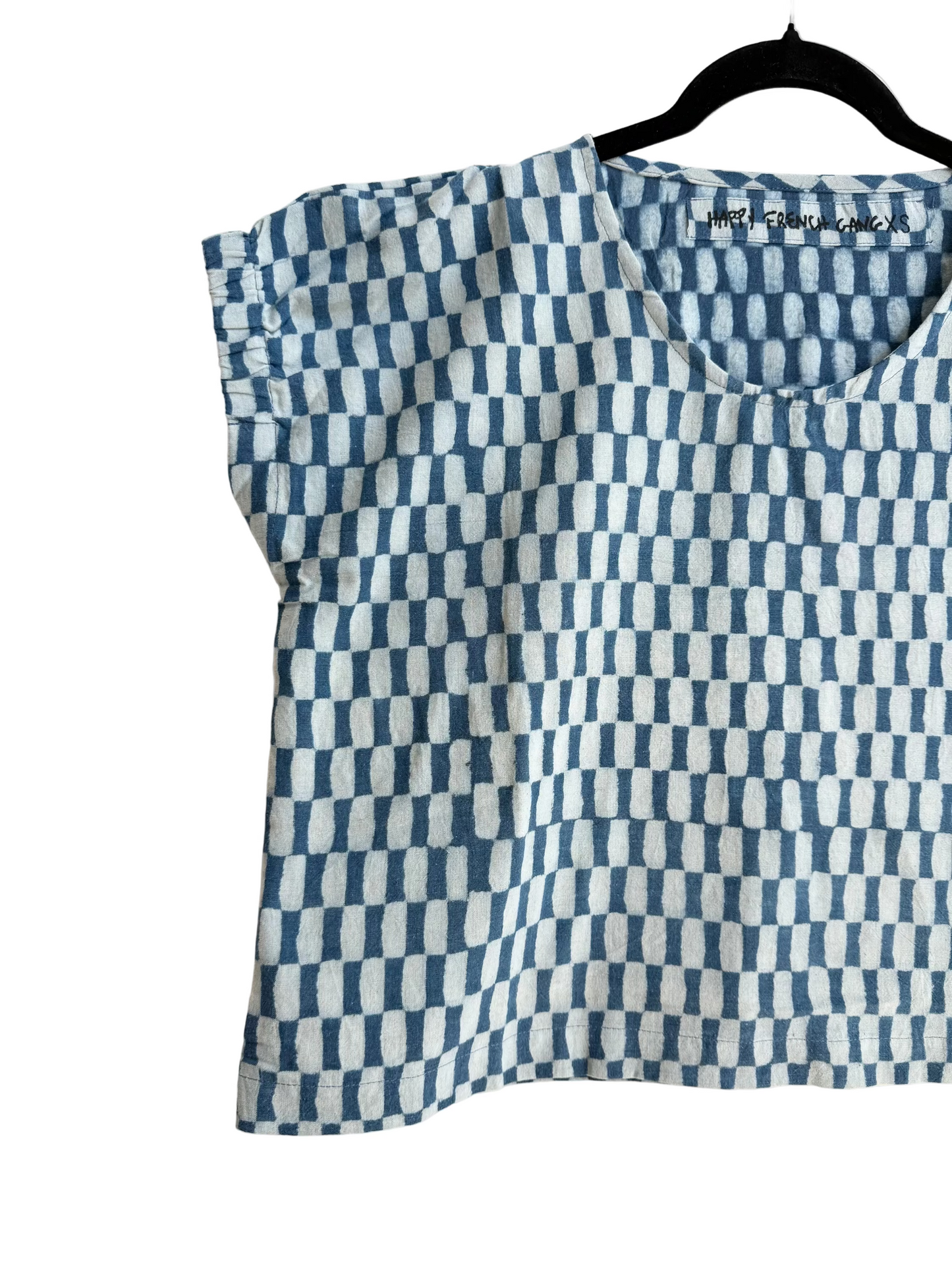 Zélia Top Indigo Petit Rectangle